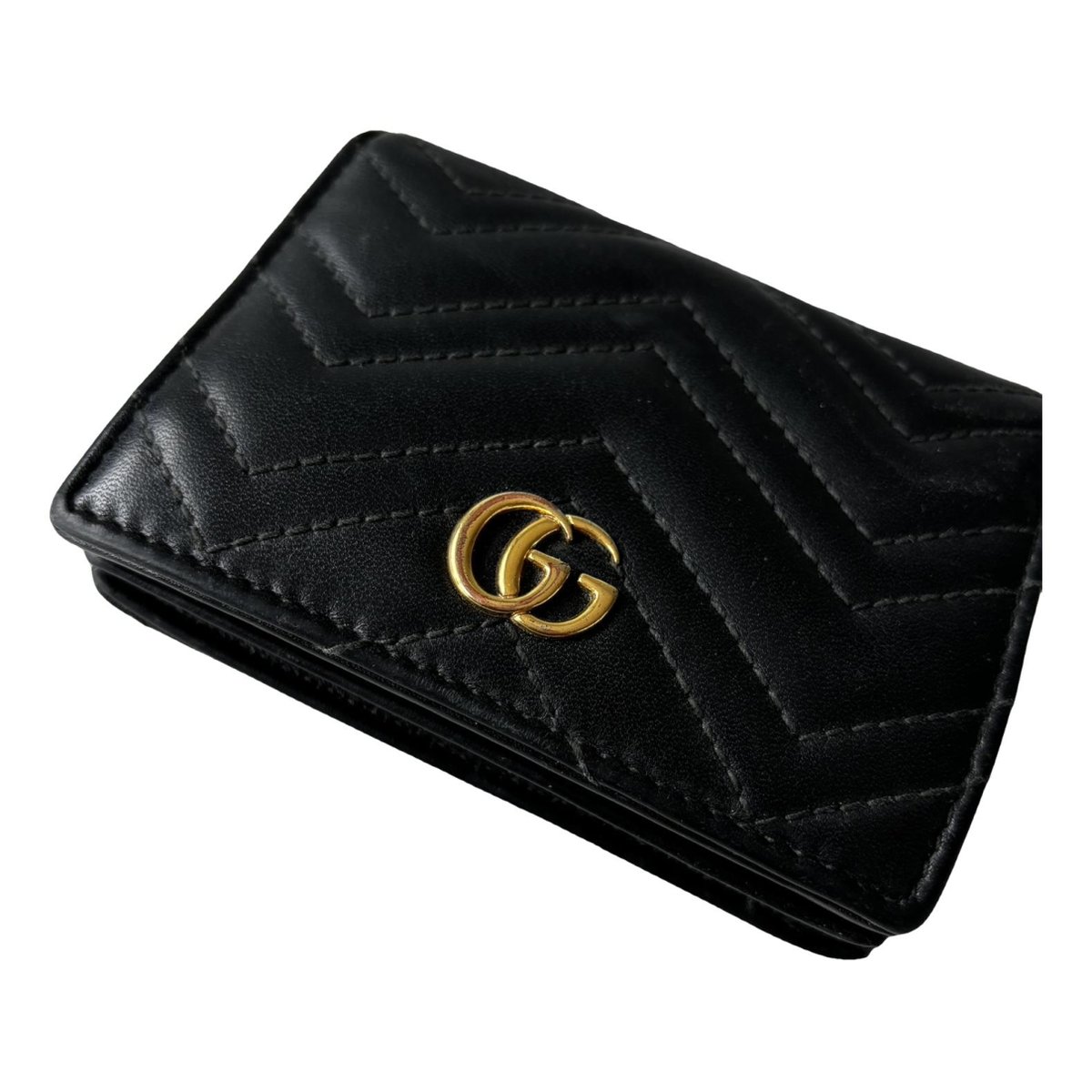 GG Marmont Chain Flap Wallet leather crossbody bag