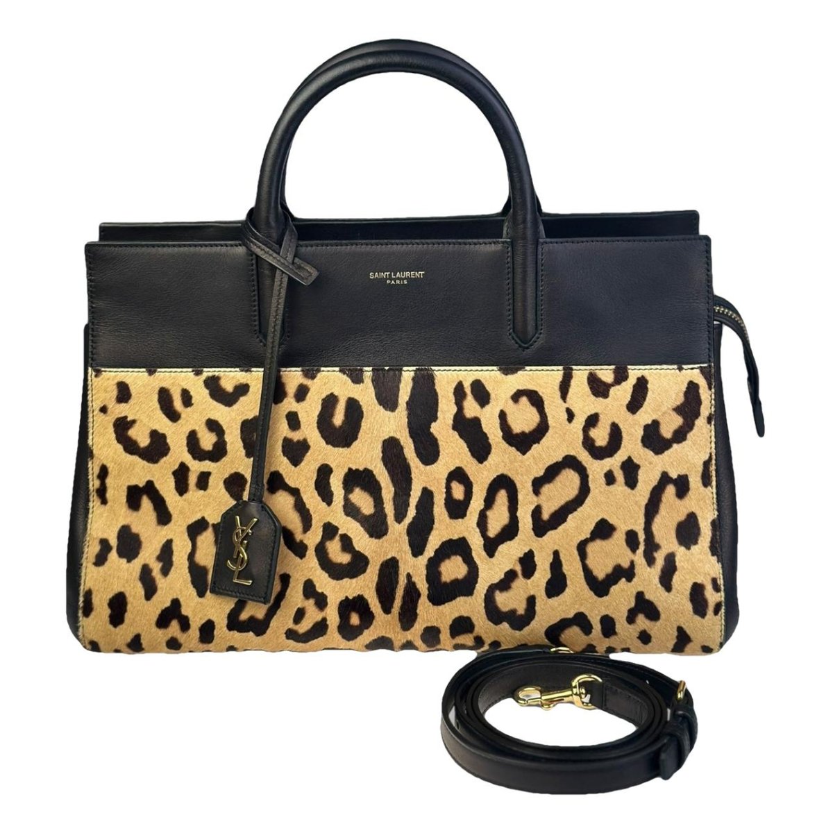 Cabas Rive Gauche leather handbag