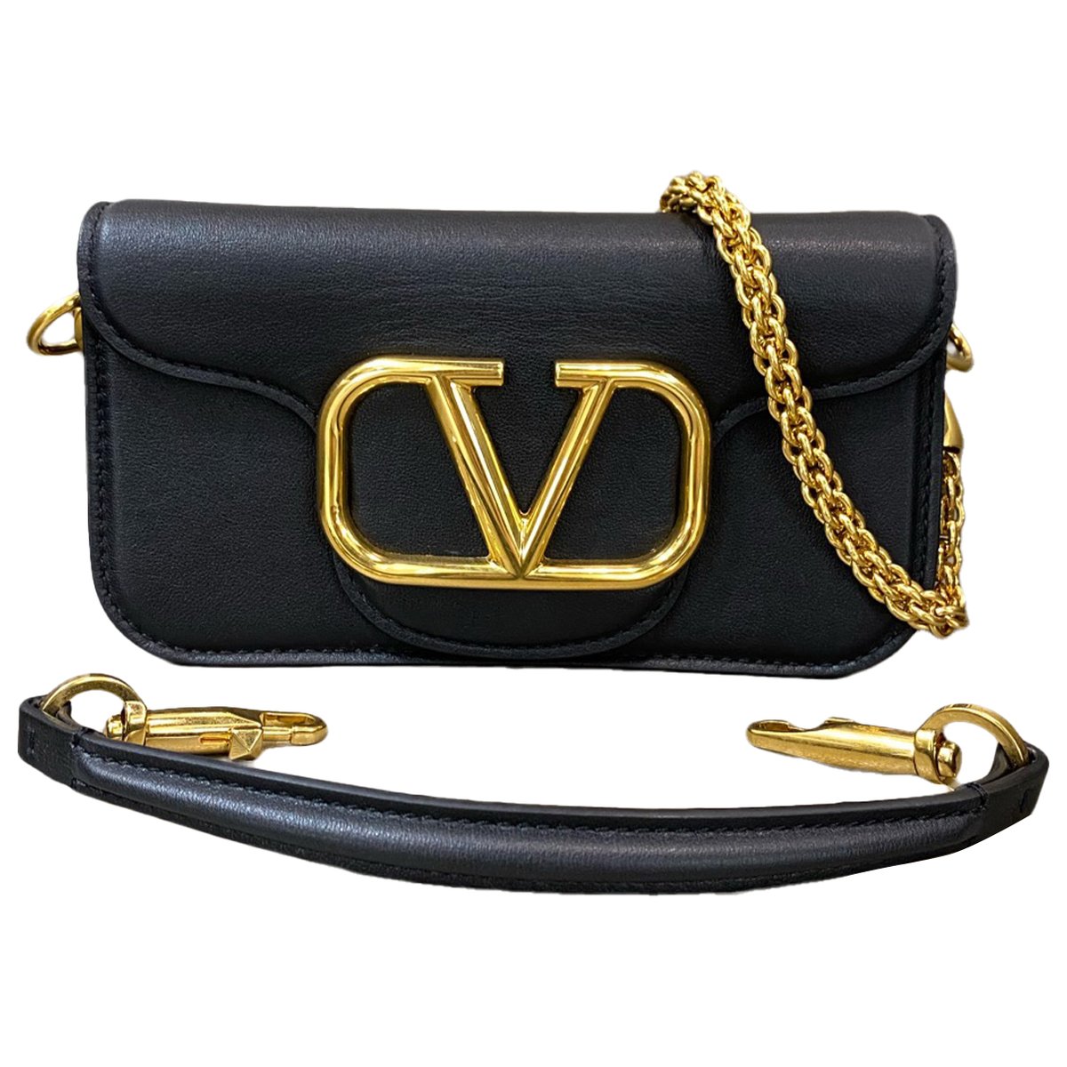 Loco East West leather crossbody bag