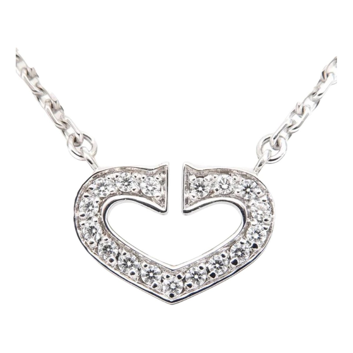 Amulette white gold necklace