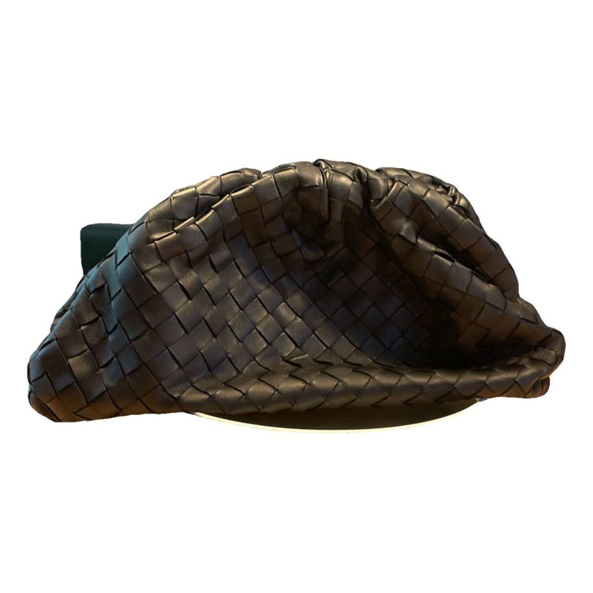 Pouch leather clutch bag