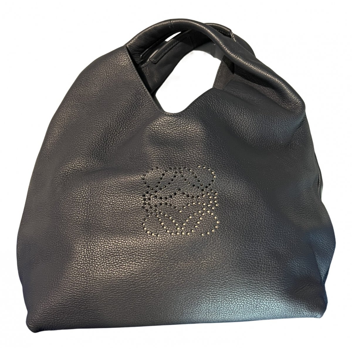 Woven basket bag leather handbag