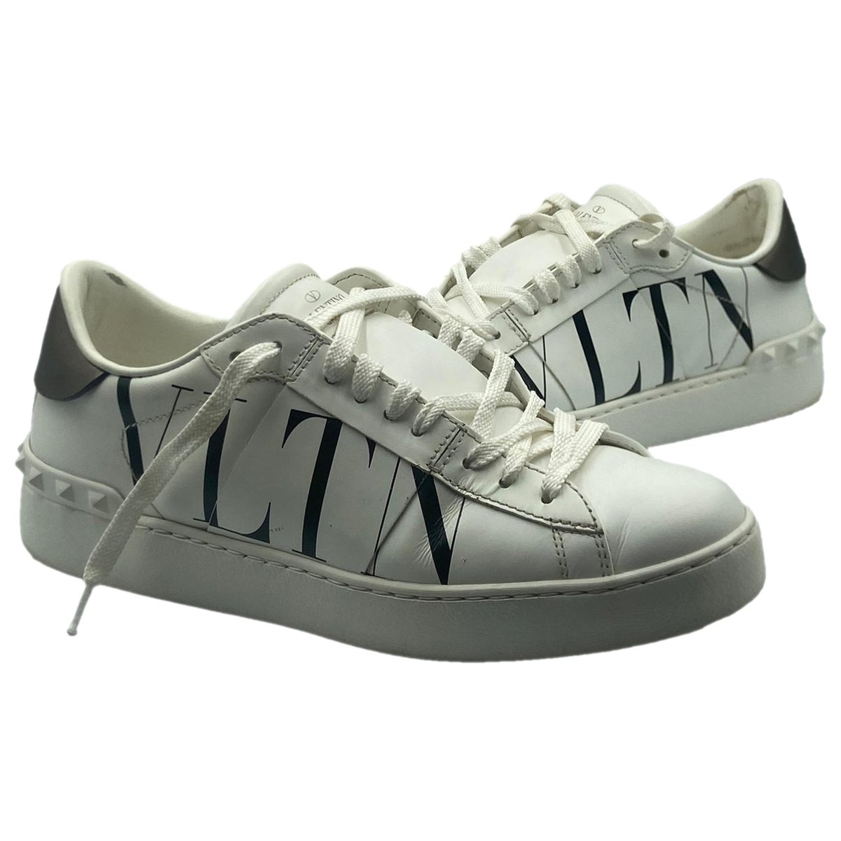 Open VLTN leather trainers