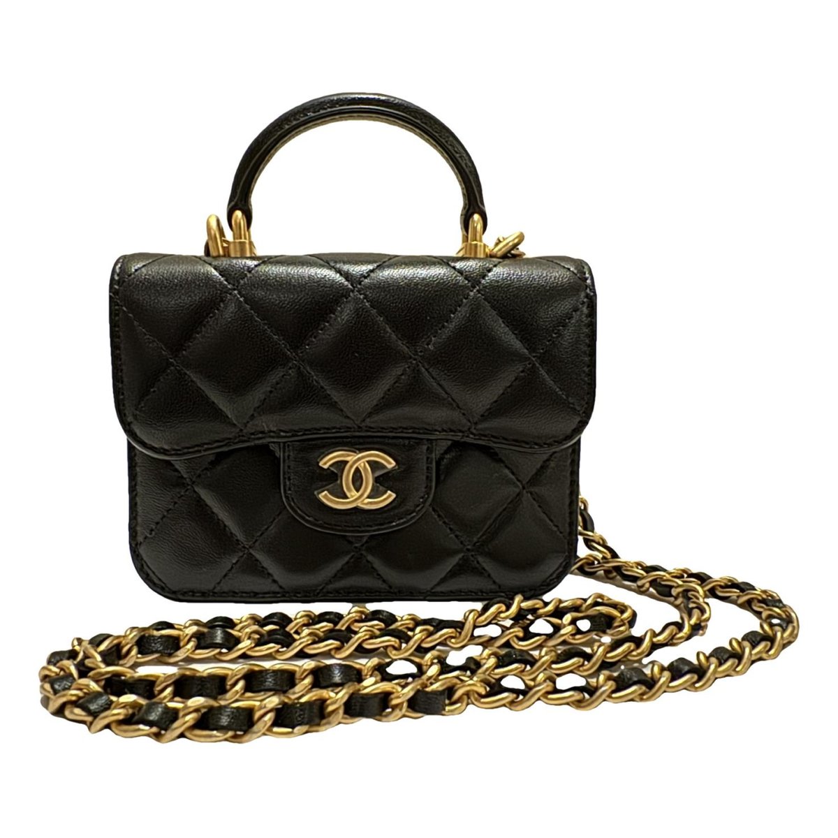 Wallet On Chain leather crossbody bag