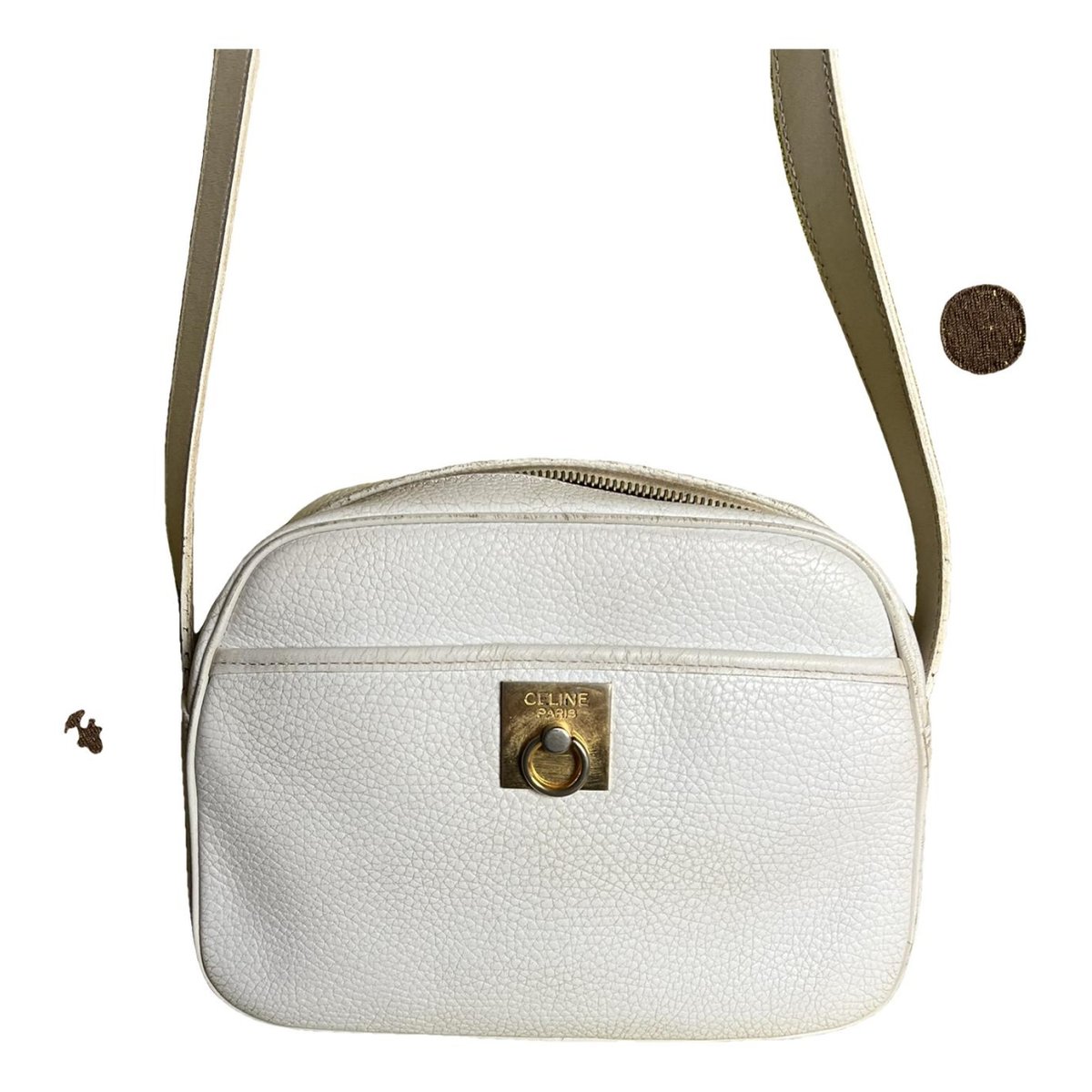 Trotteur leather crossbody bag