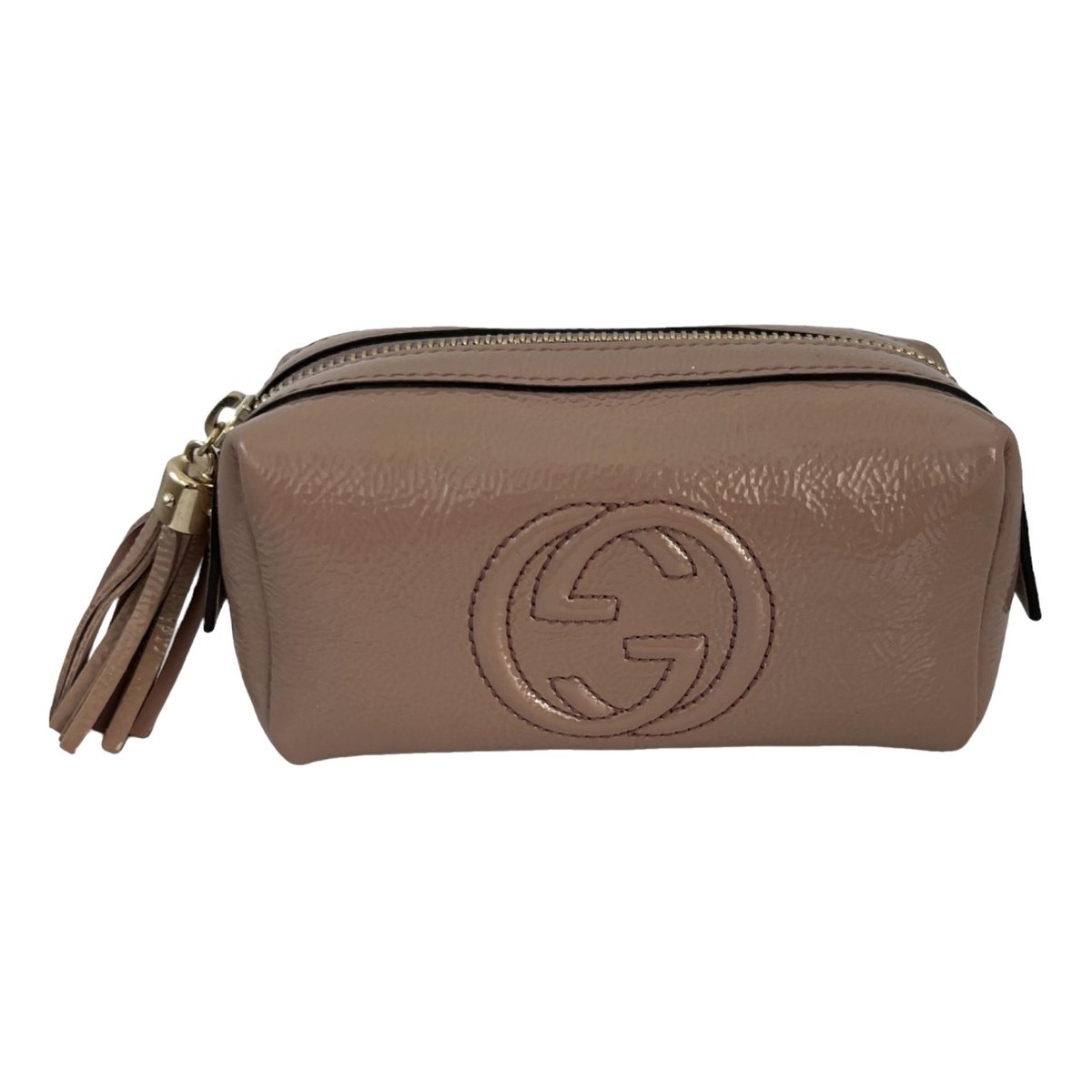 Soho patent leather clutch bag