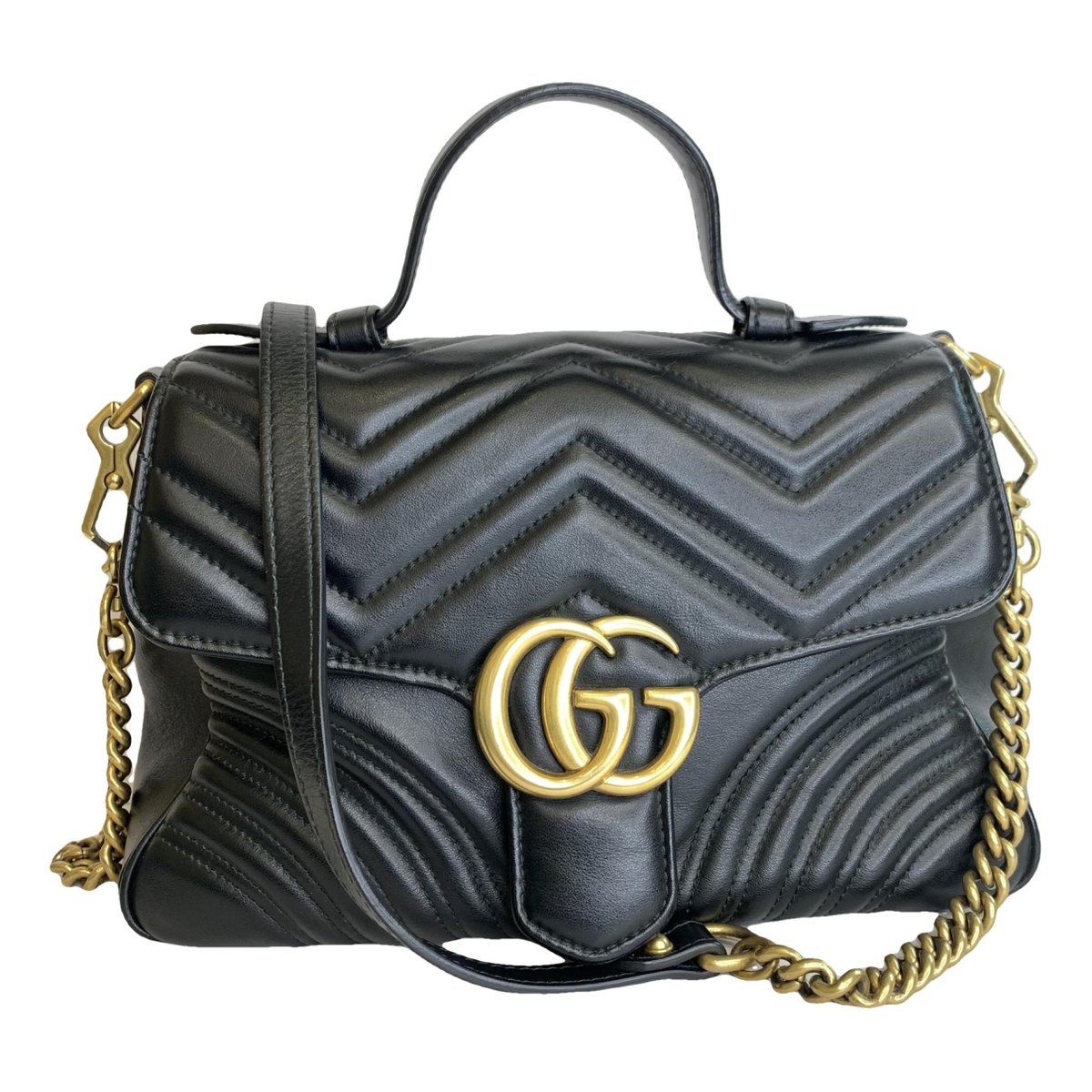 GG Marmont Flap leather handbag