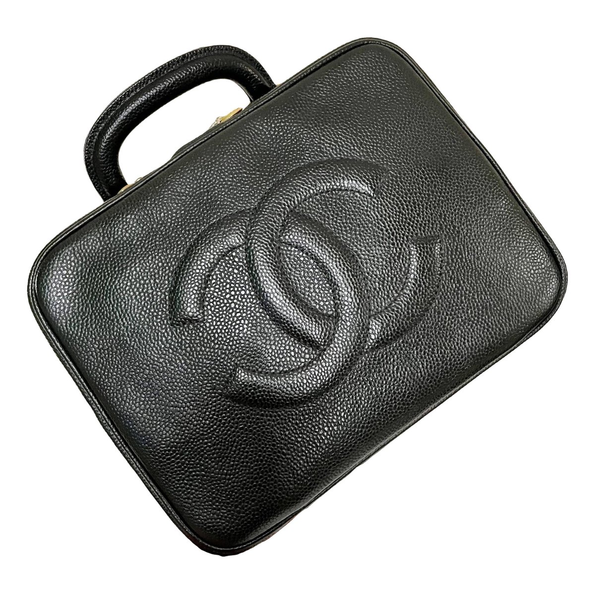 Vanity leather handbag