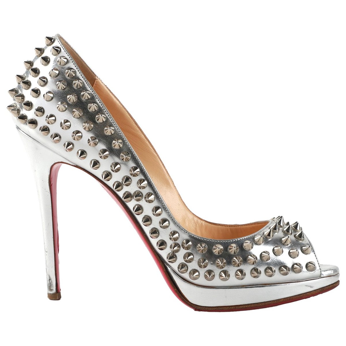 Nosy Spikes leather heels
