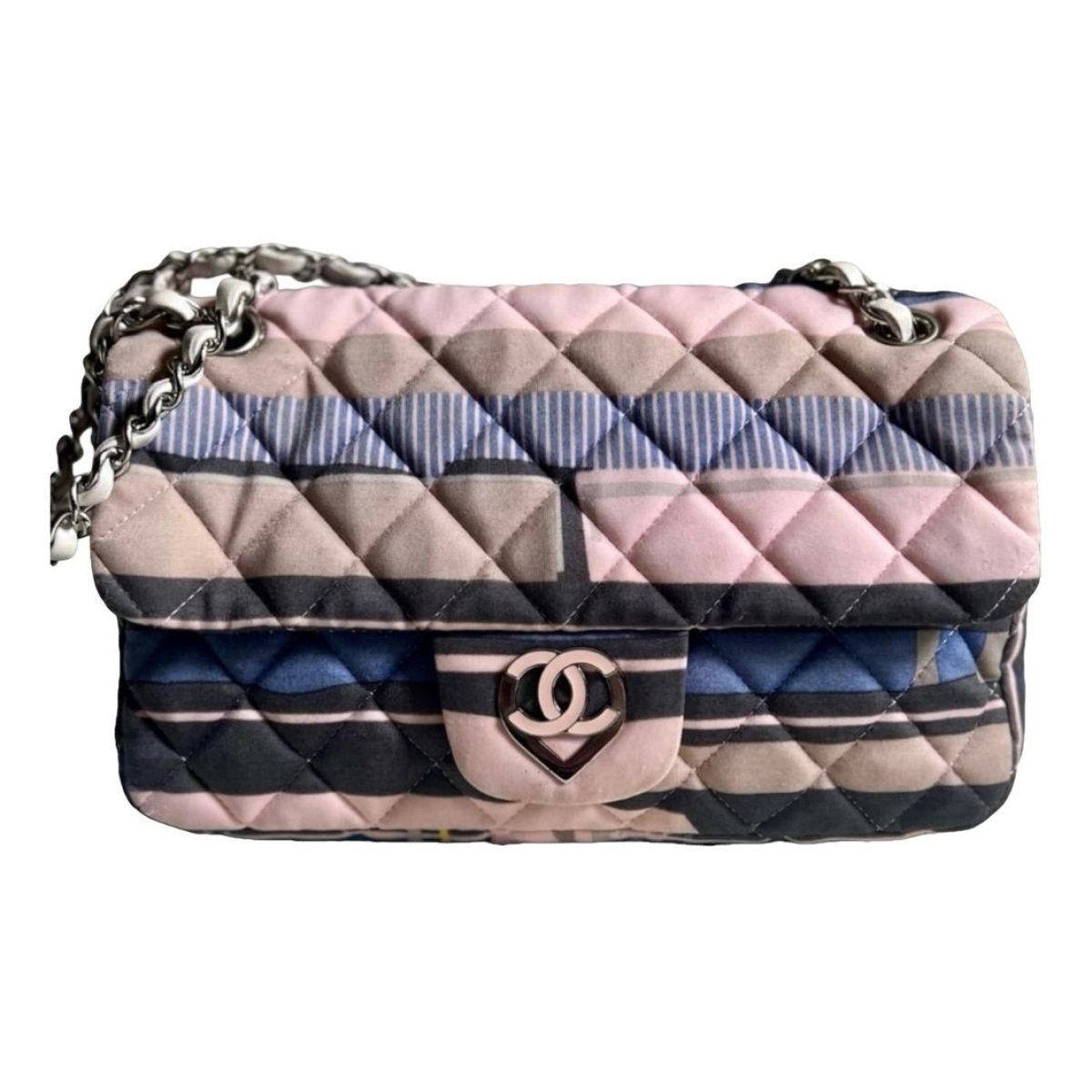 Trendy CC Flap cloth handbag
