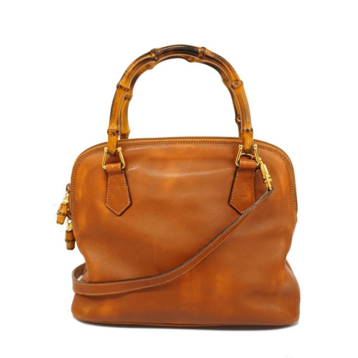 Bamboo leather handbag