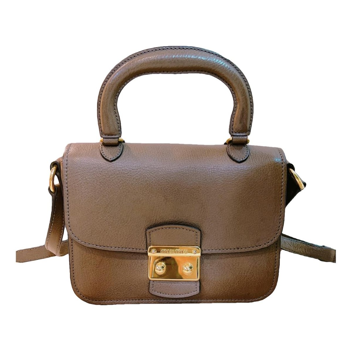 Madras leather handbag