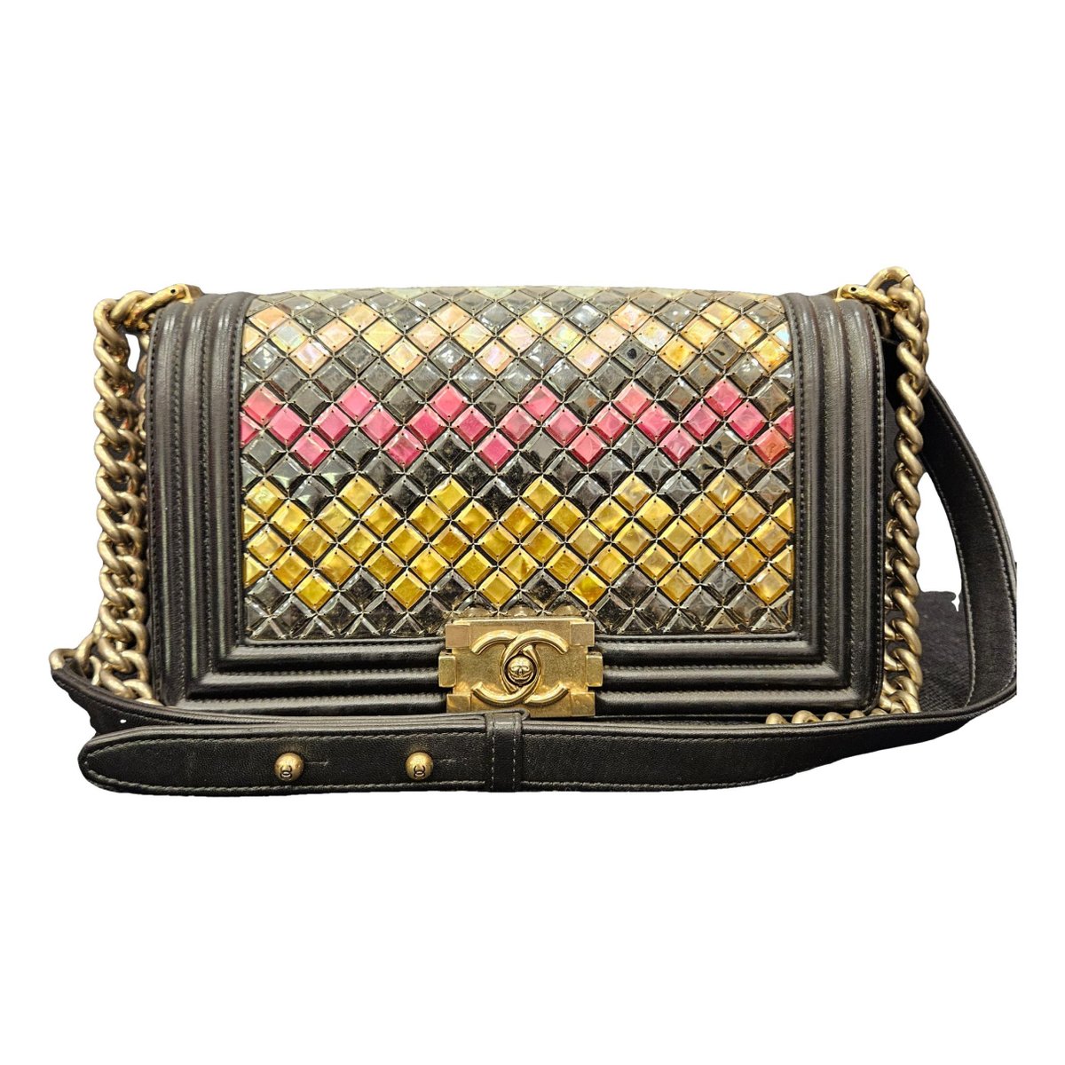 Boy leather crossbody bag