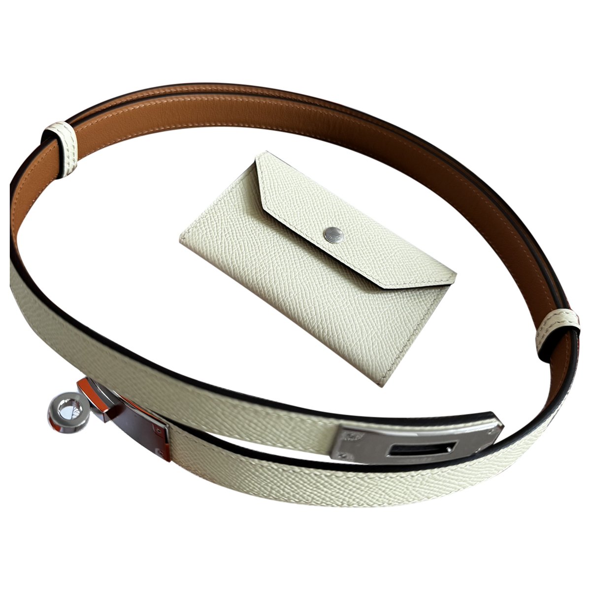 Kelly Pocket leather belt