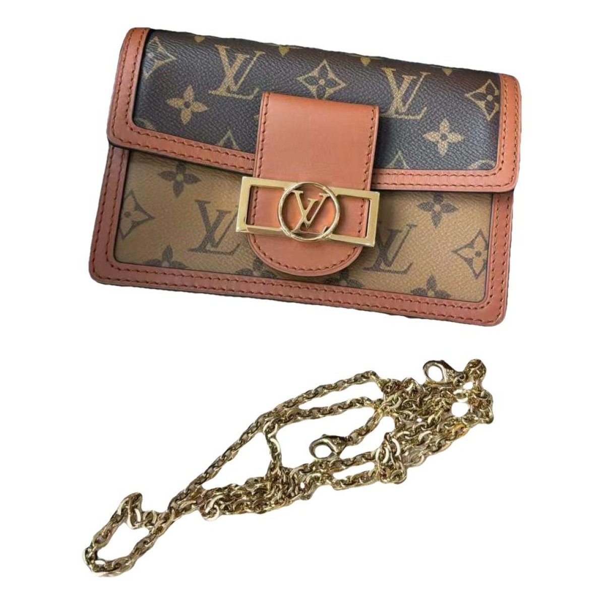 Dauphine Chain Wallet cloth handbag