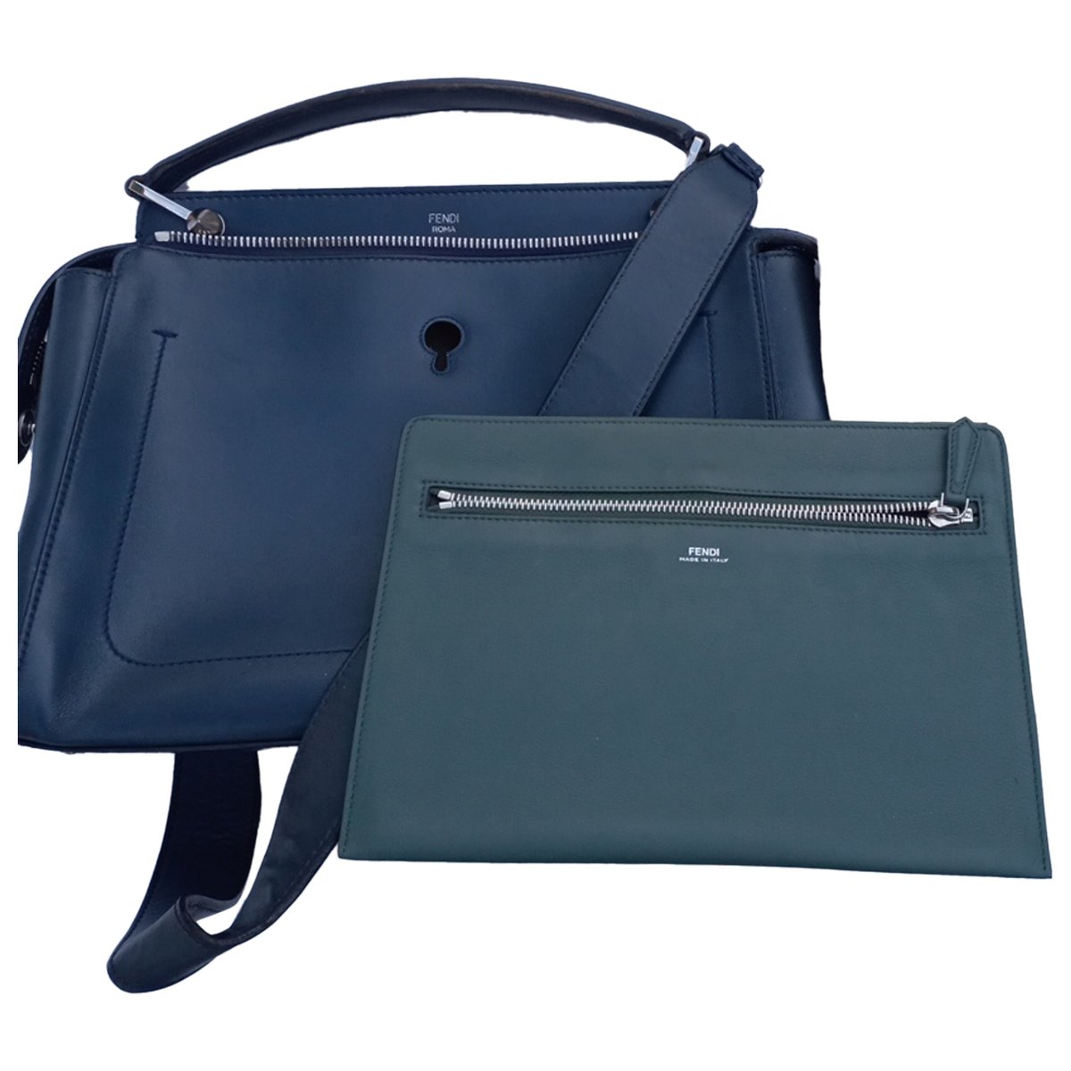 Dot Com leather handbag