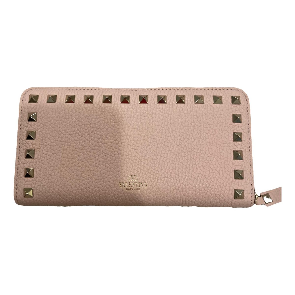 Rockstud leather wallet