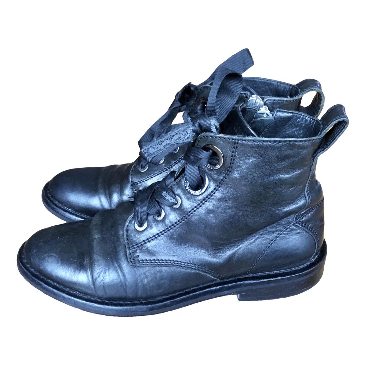 Laureen Roma leather lace up boots