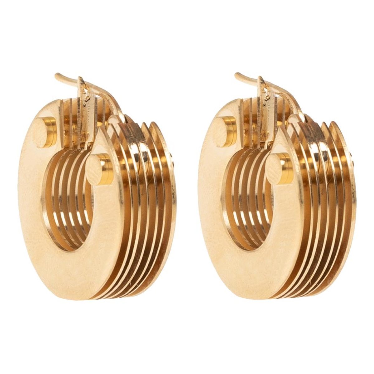 Bolt silver earrings