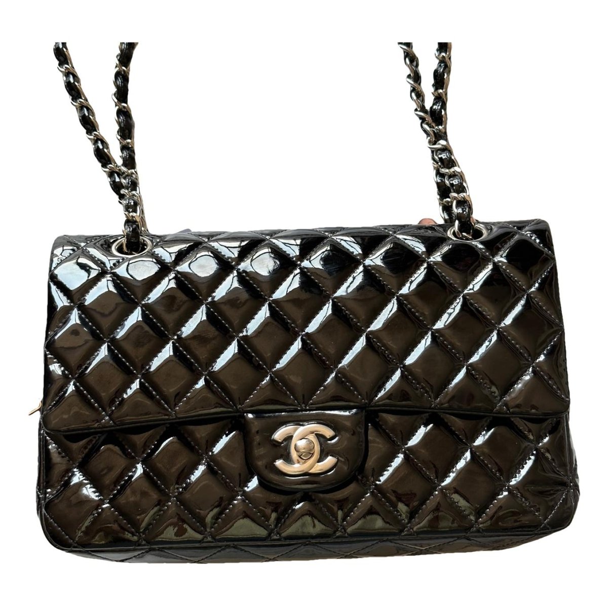 Timeless/Classique patent leather handbag