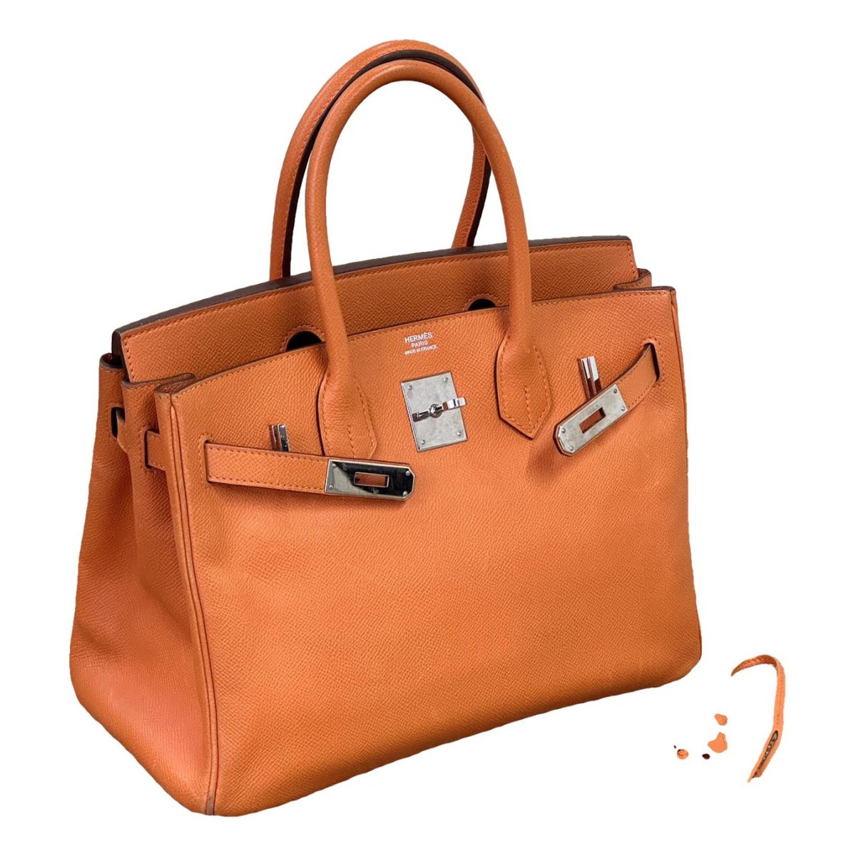 Birkin 30 leather handbag