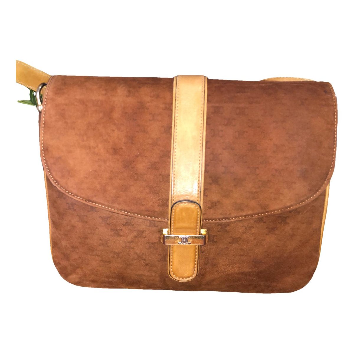 Triomphe velvet handbag
