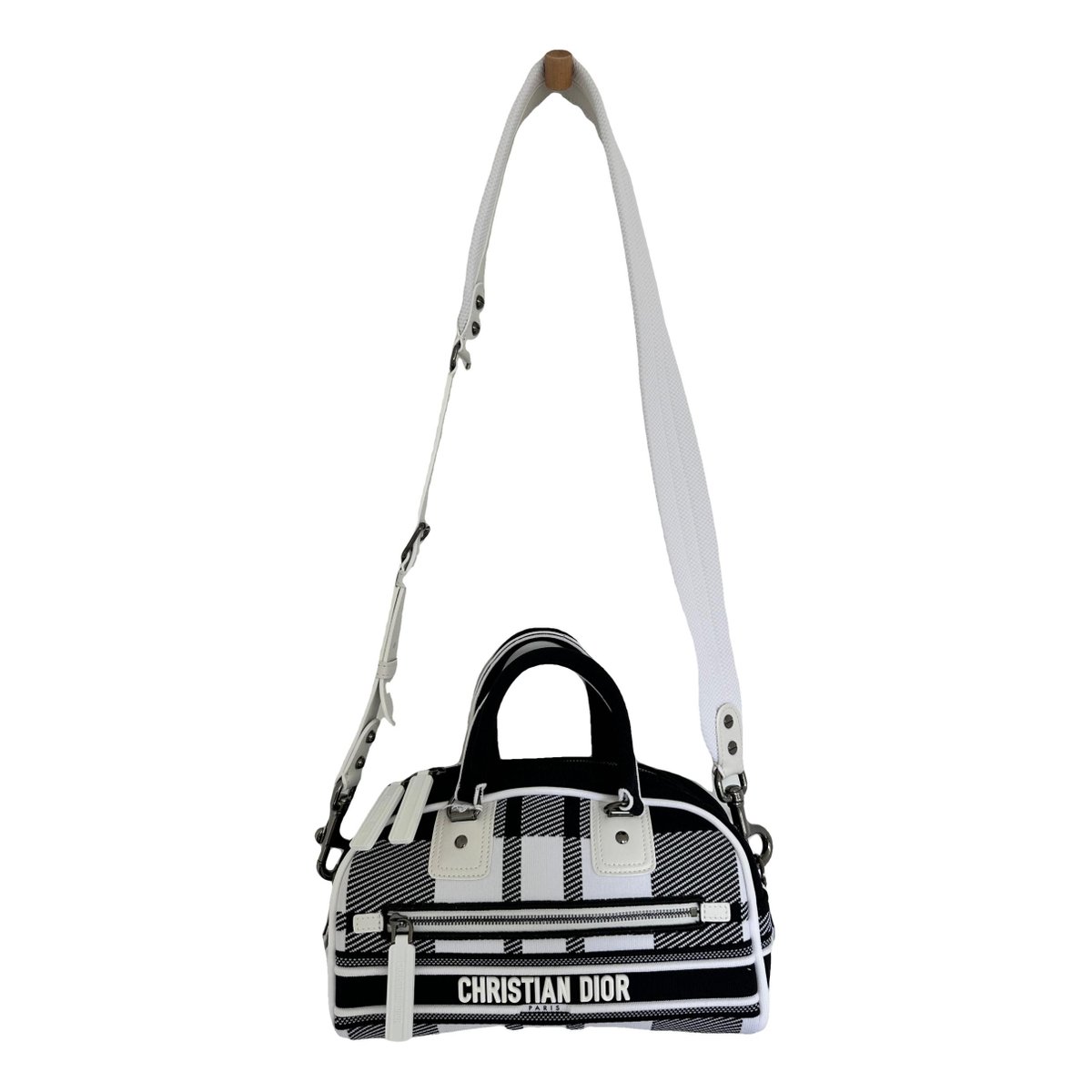 Dior Vibe Zip Bowling leather handbag