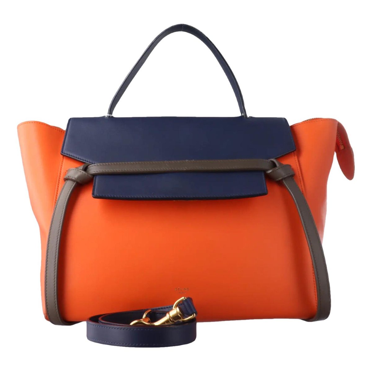 Belt leather handbag