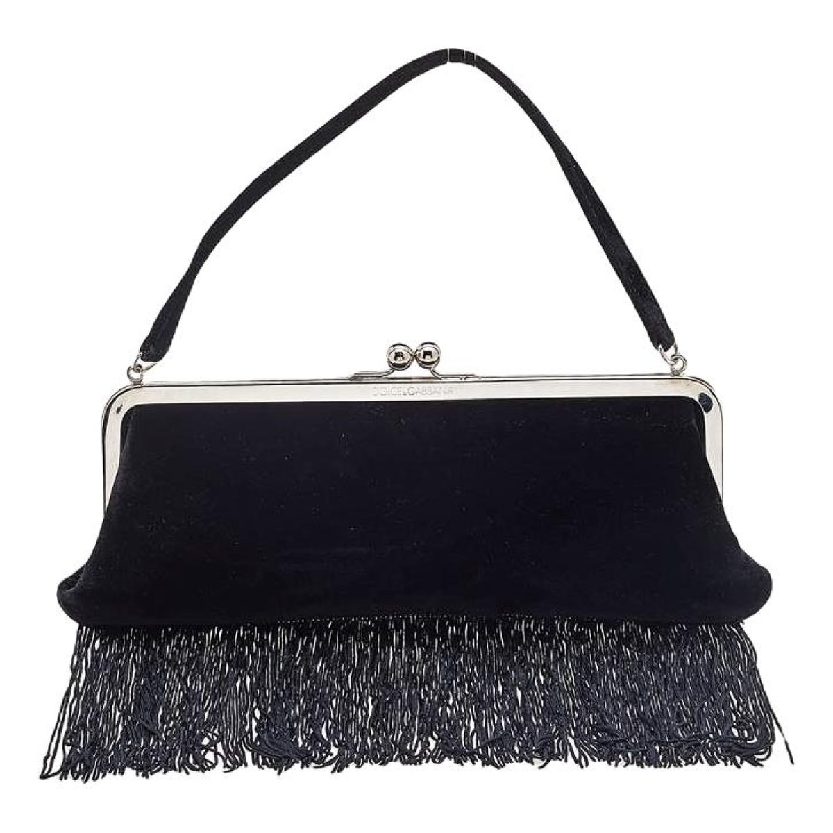 DG Girls velvet clutch bag