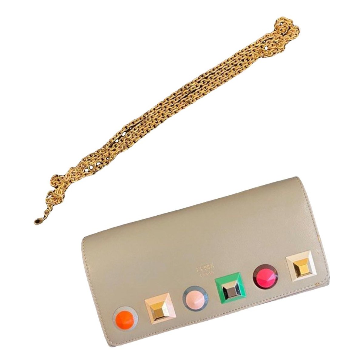 Wallet On Chain leather crossbody bag