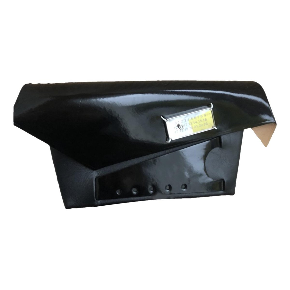 Snatched leather handbag