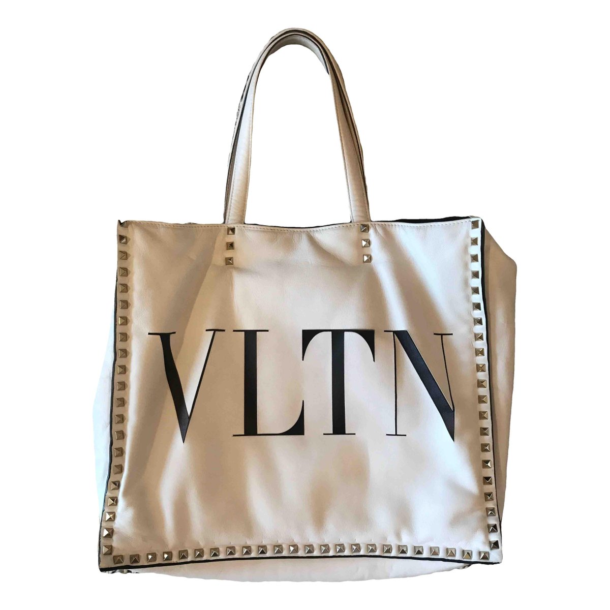 Go logo leather handbag