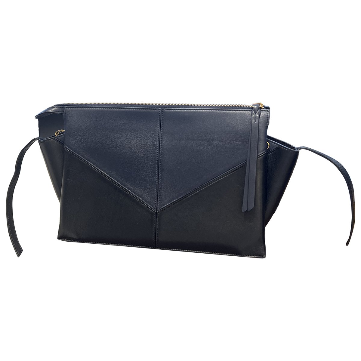 Tri-Fold leather clutch bag