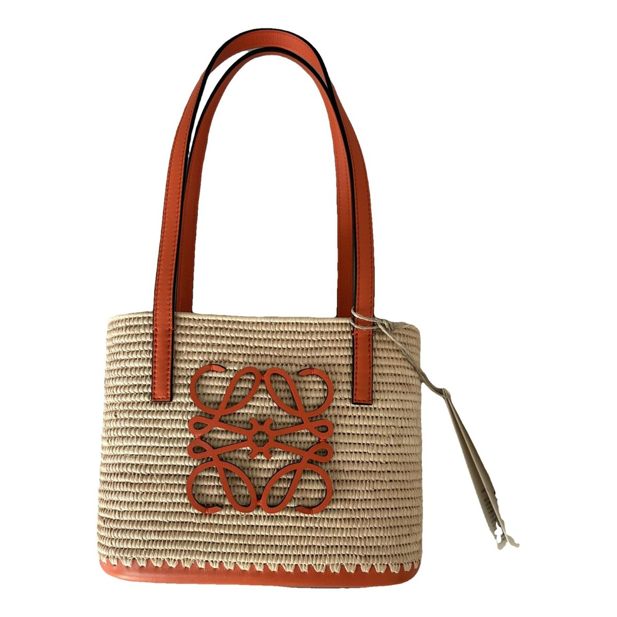 Square Basket leather handbag