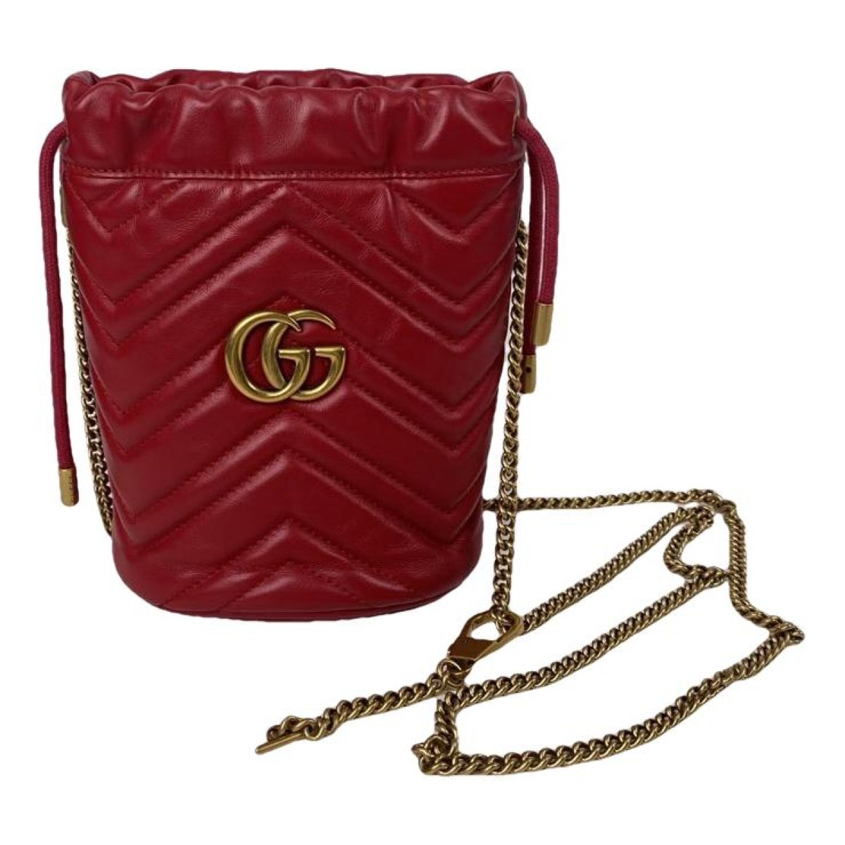 GG Marmont Chain Bucket leather handbag