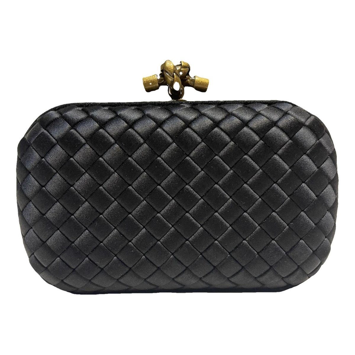 Pochette Knot silk clutch bag