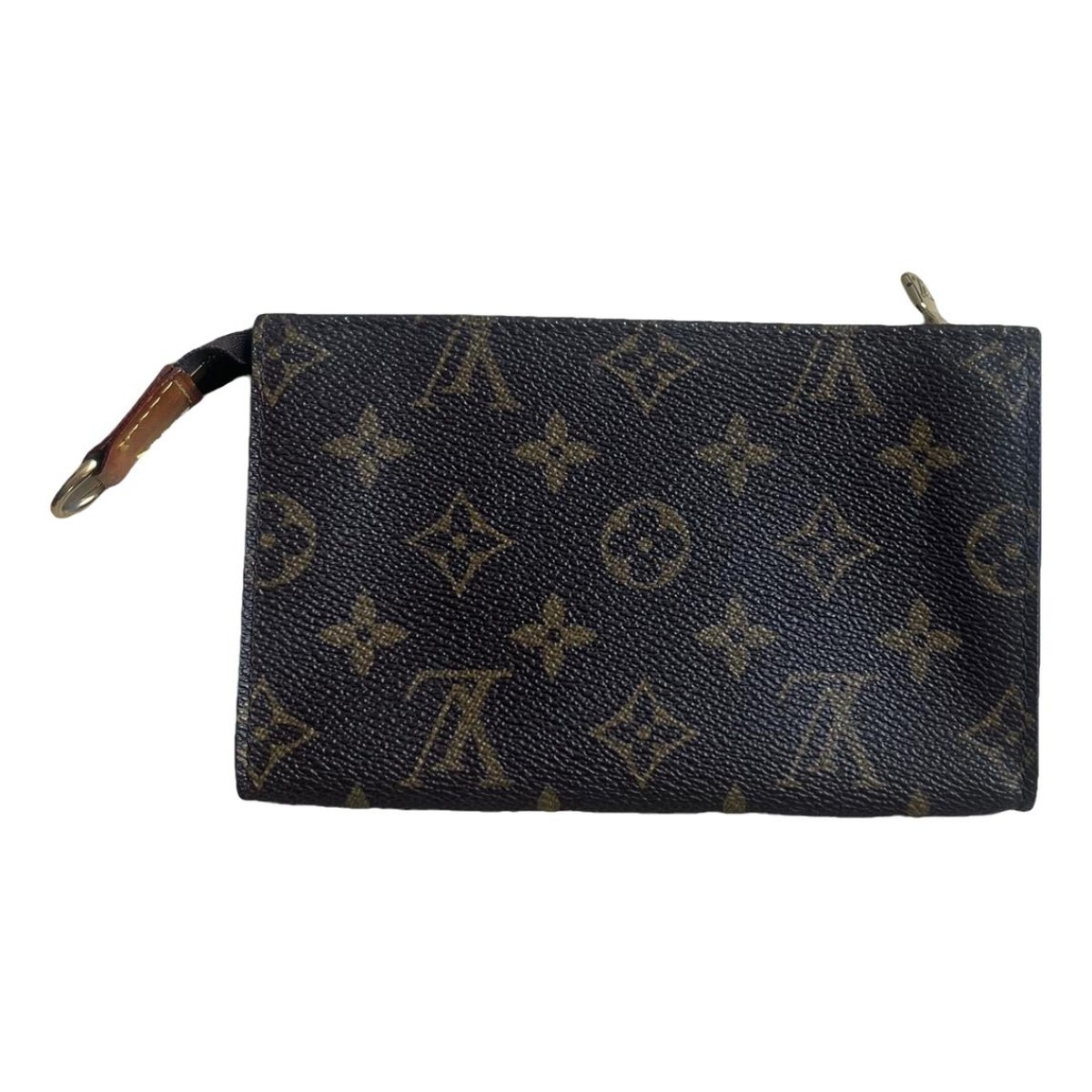 Poche toilette leather travel bag