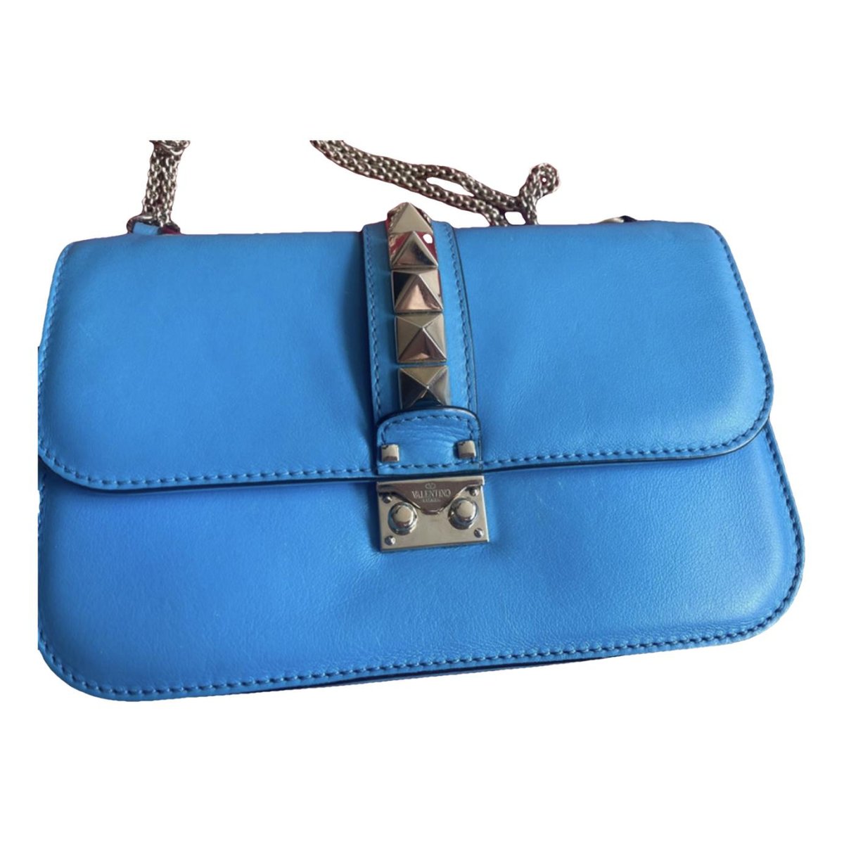 Glam Lock leather crossbody bag