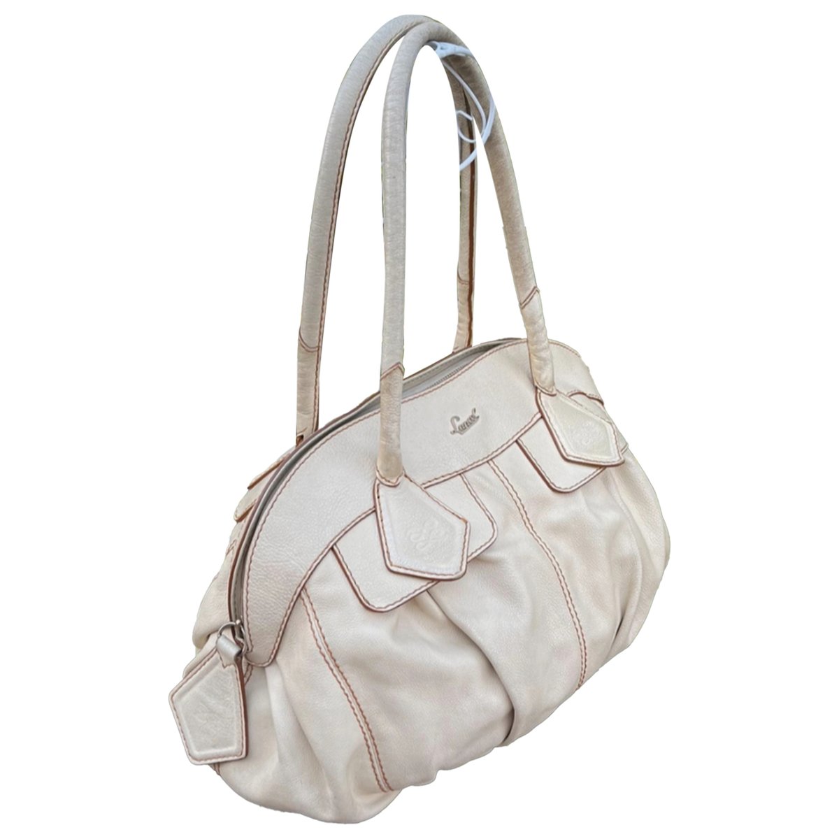 Gousset leather handbag