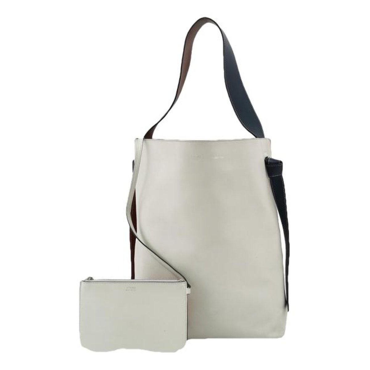 Twisted leather tote