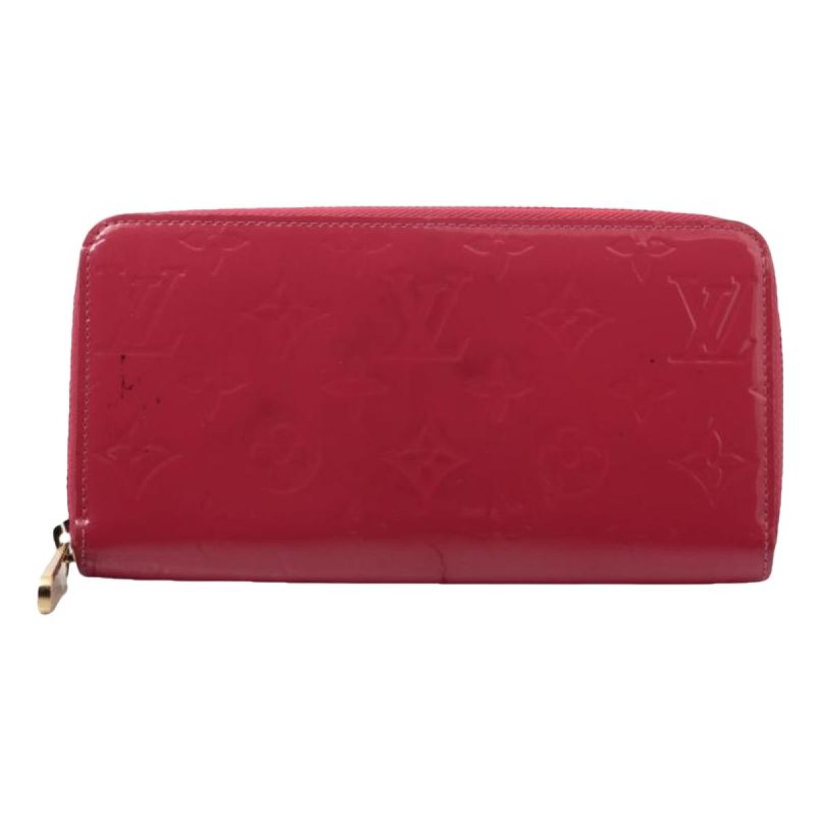 Zippy patent leather card wallet