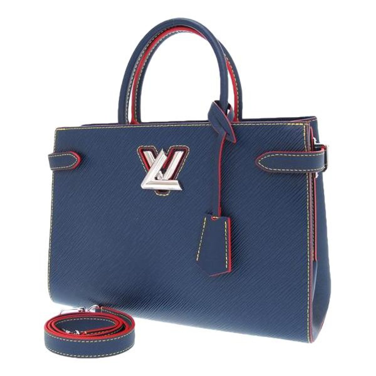 Twist leather handbag