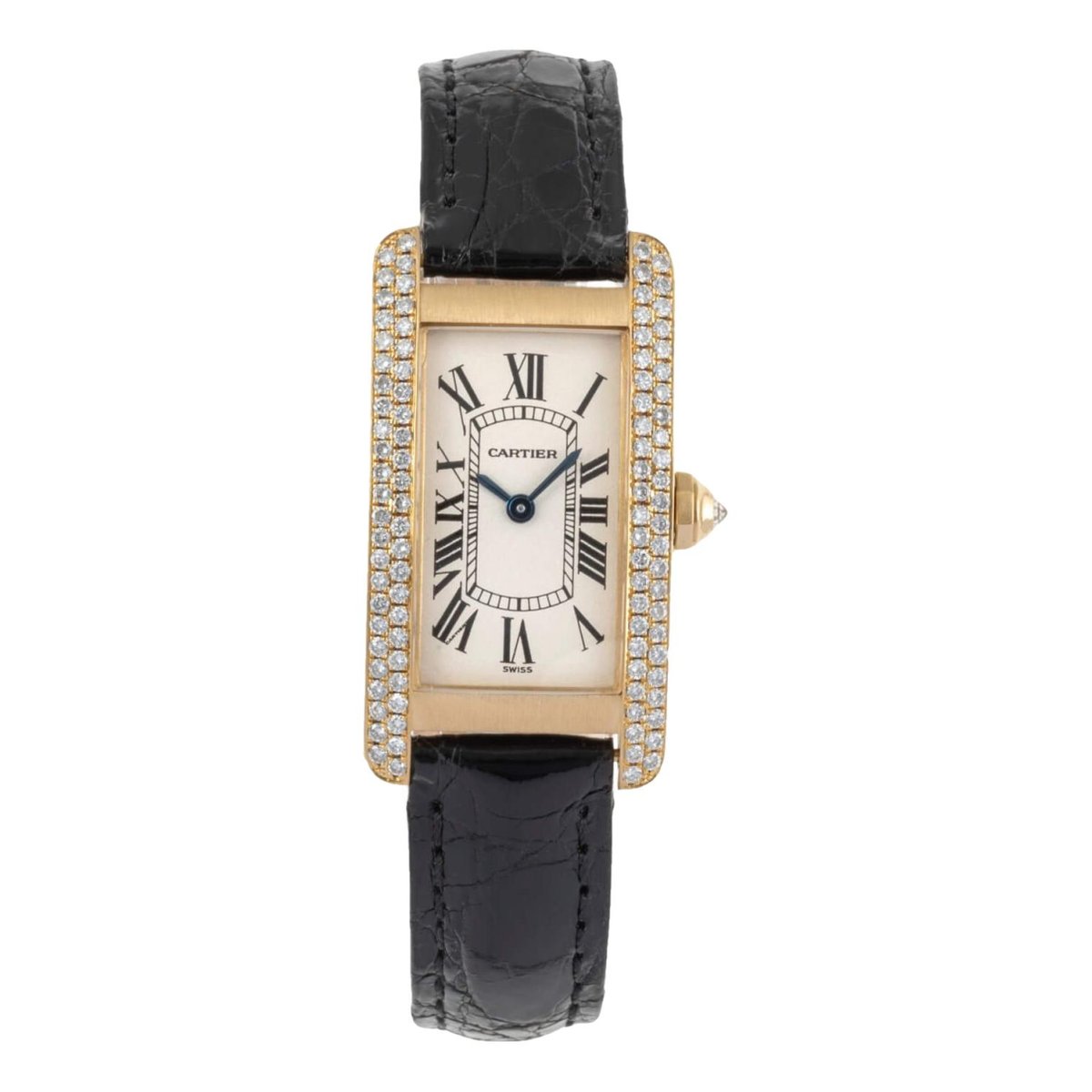 Tank Américaine yellow gold watch