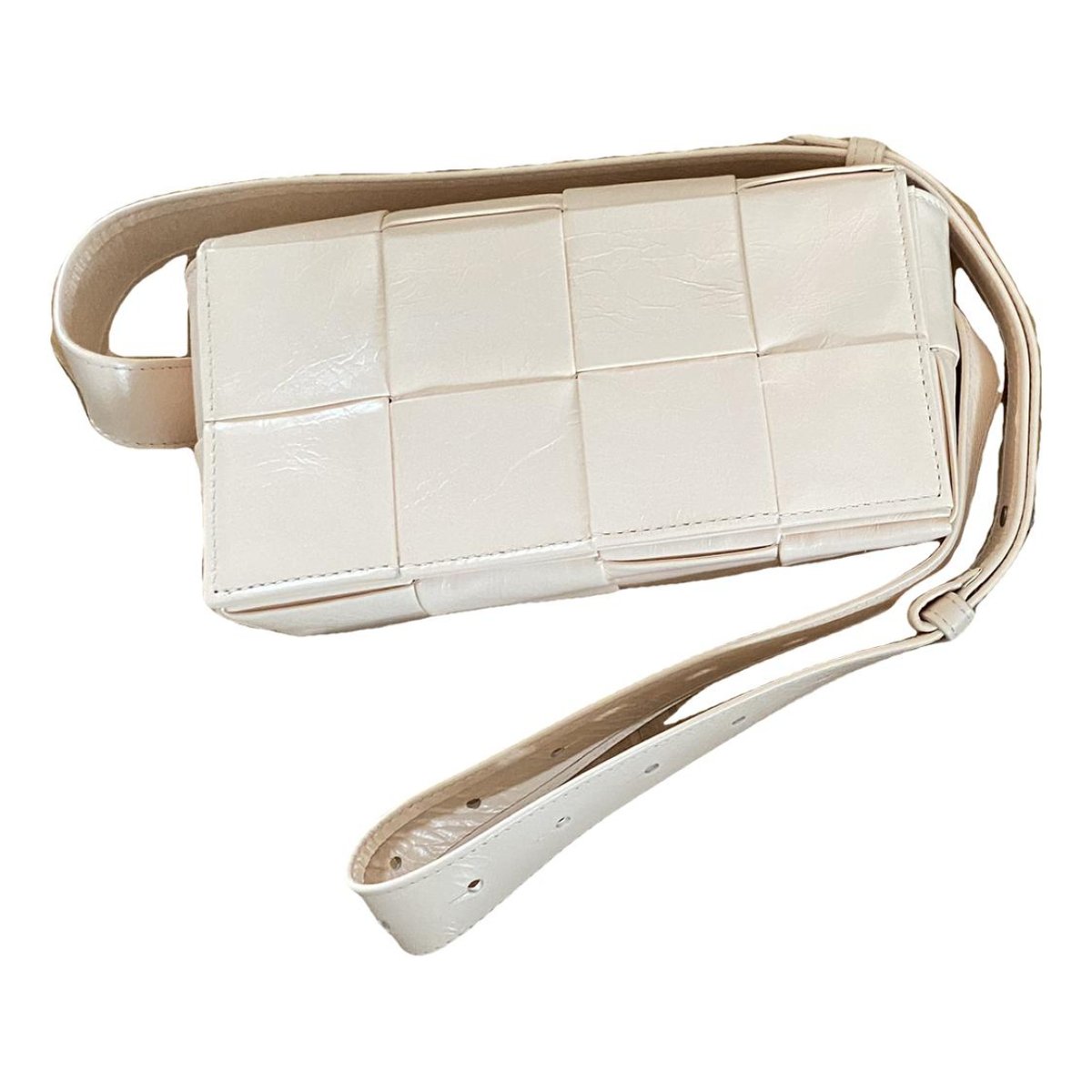 Cassette leather handbag