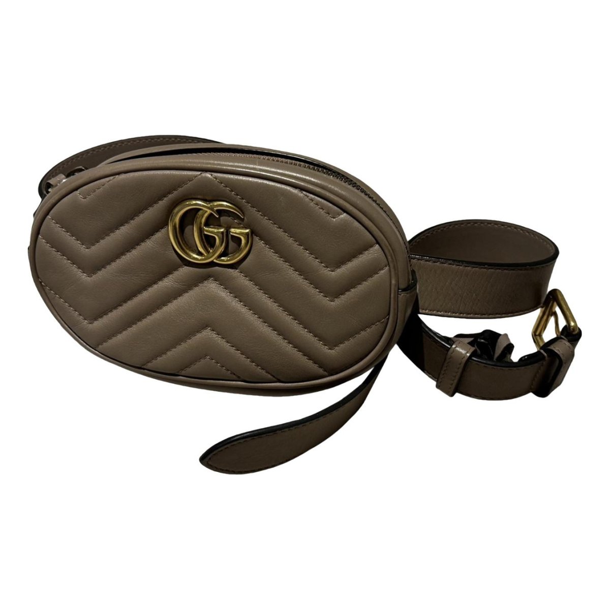 GG Marmont Oval leather handbag