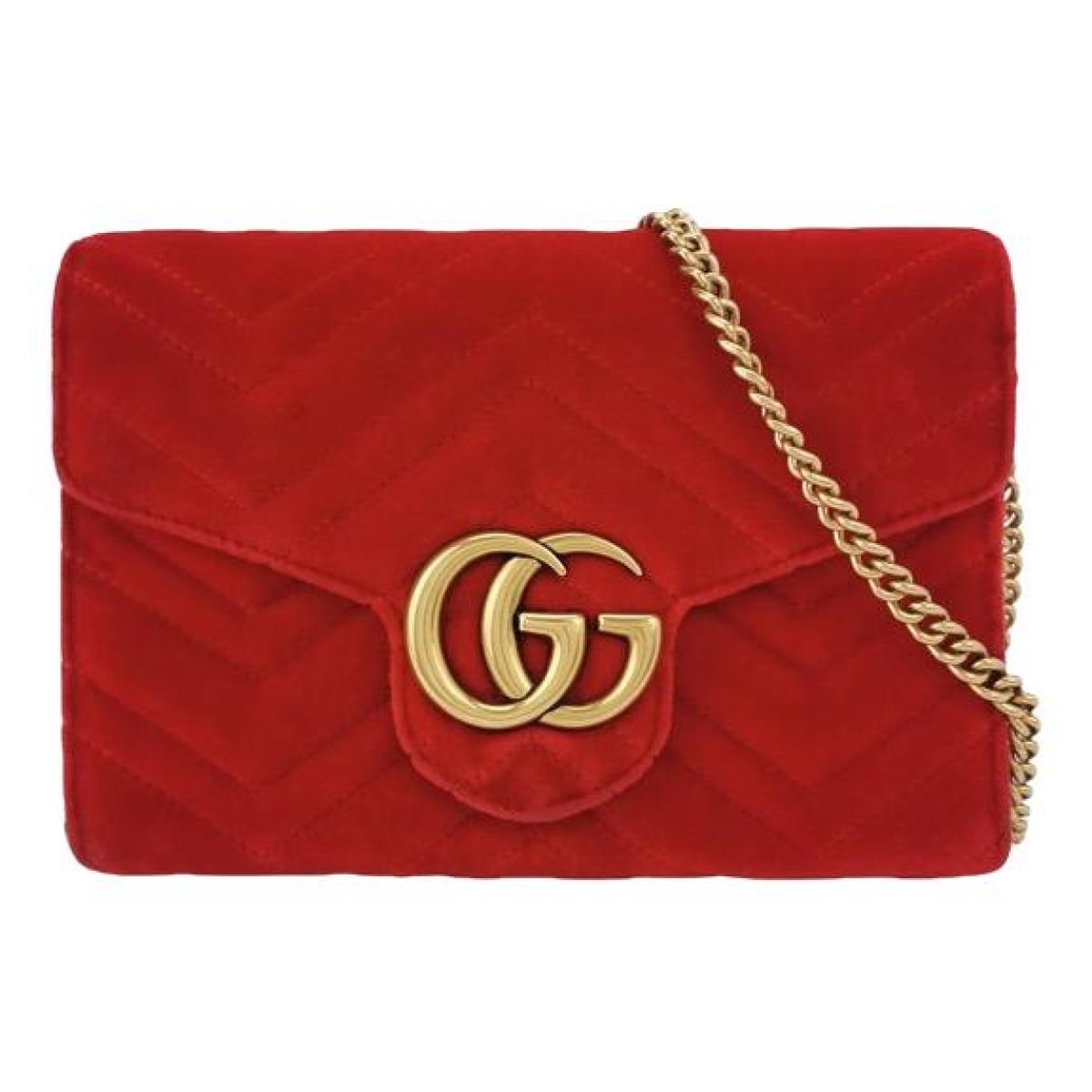GG Marmont Chain velvet crossbody bag