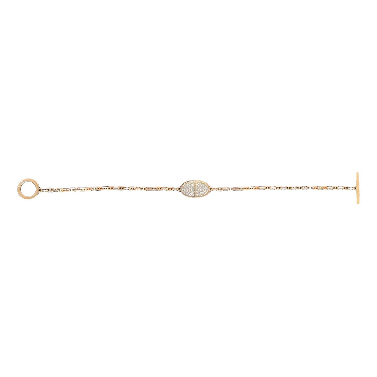 Chaîne d'Ancre Verso yellow gold bracelet