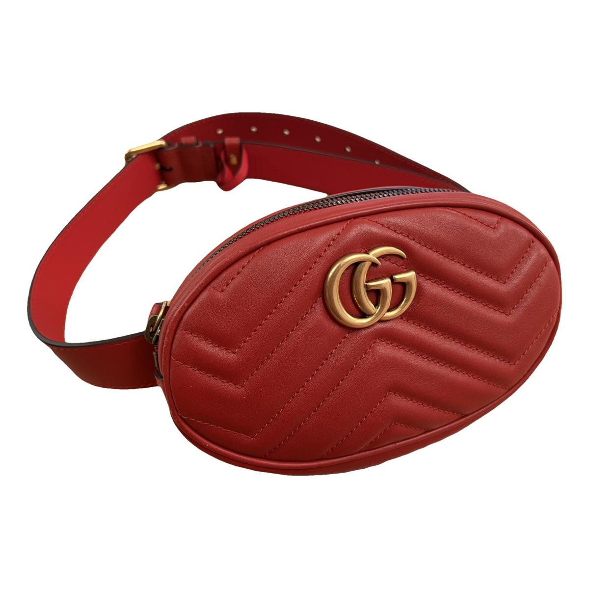 GG Marmont Oval leather handbag