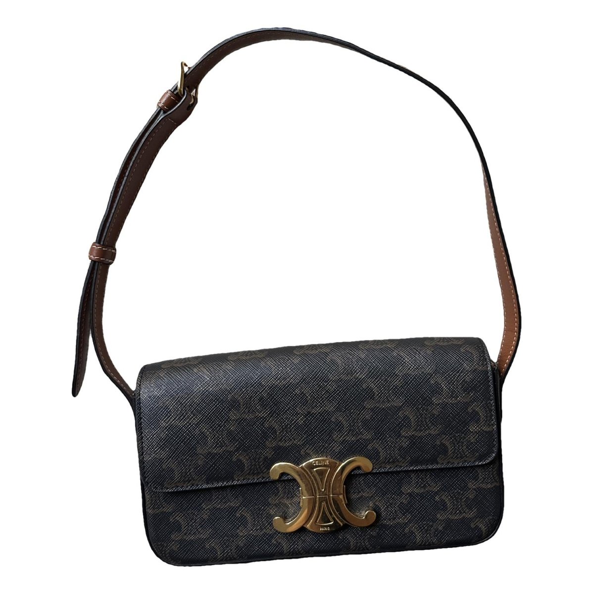 Triomphe Long leather handbag