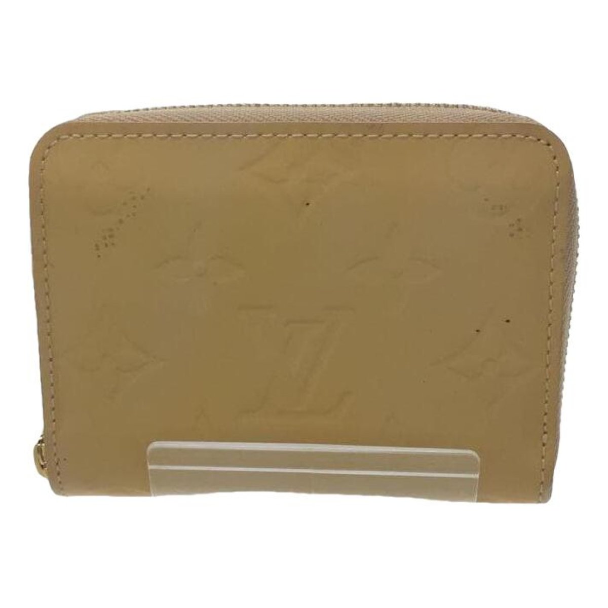 Zippy patent leather purse
